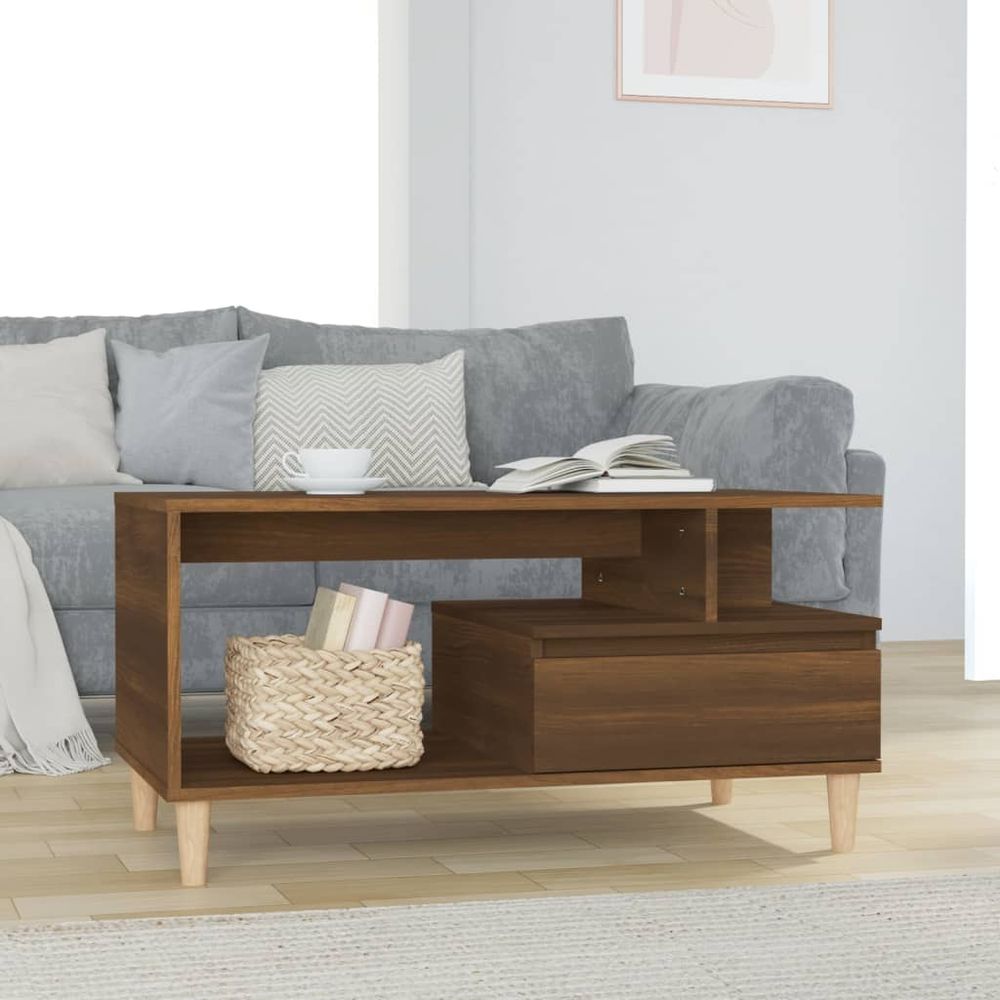 Coffee Table White 90x49x45 cm vidaXL Engineered Wood - Coffee Table from vidaXL