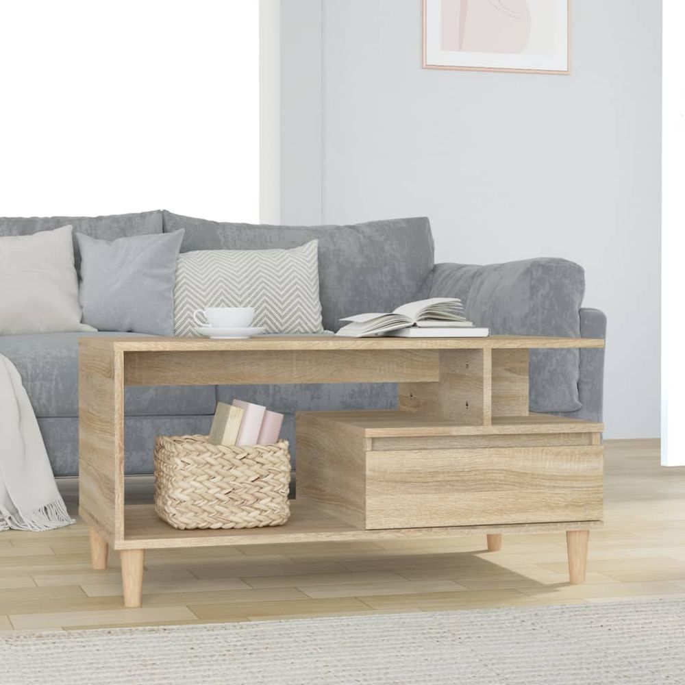 Coffee Table White 90x49x45 cm vidaXL Engineered Wood - Coffee Table from vidaXL