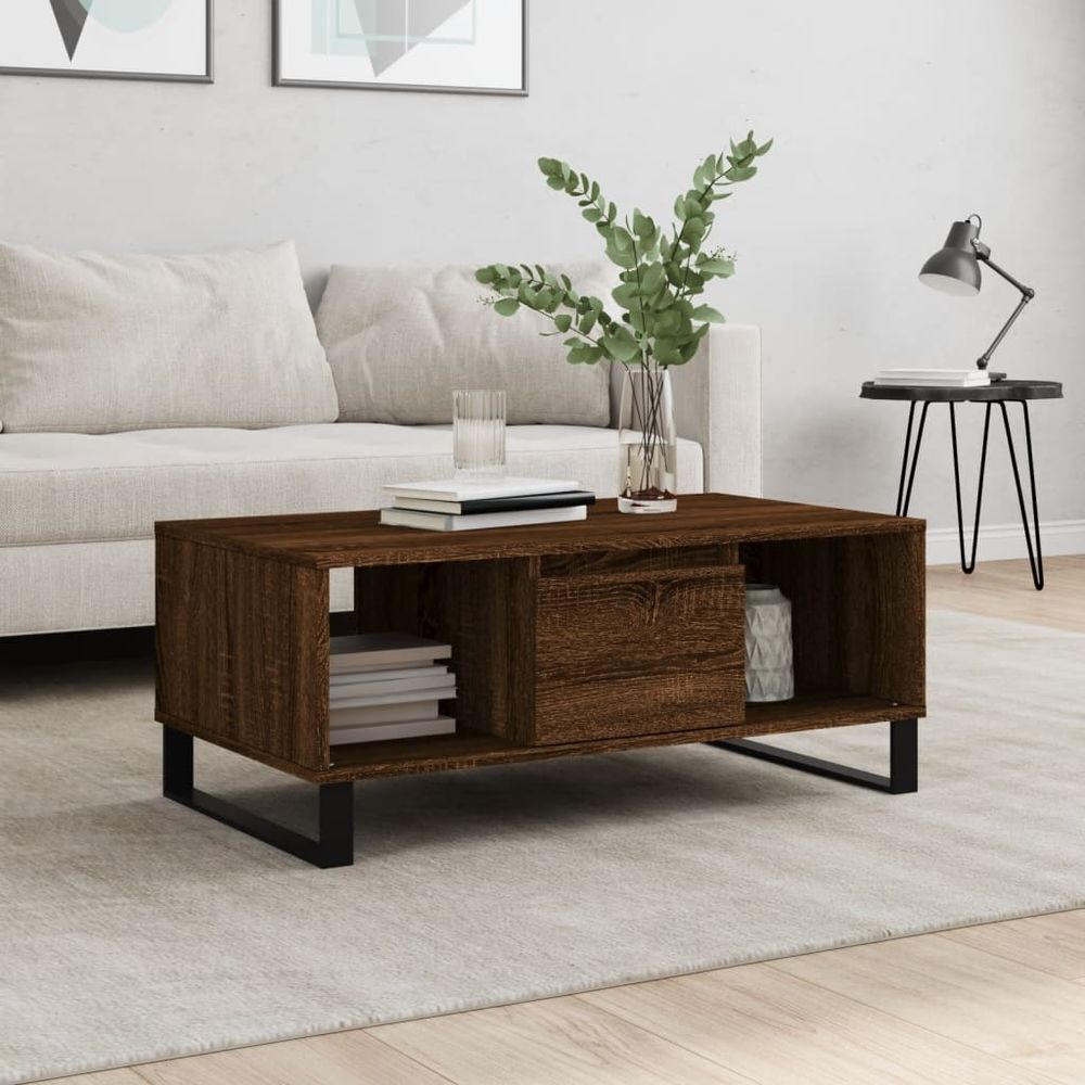 Coffee Table White 90x50x36.5 cm vidaXL Engineered Wood - Coffee Table from vidaXL