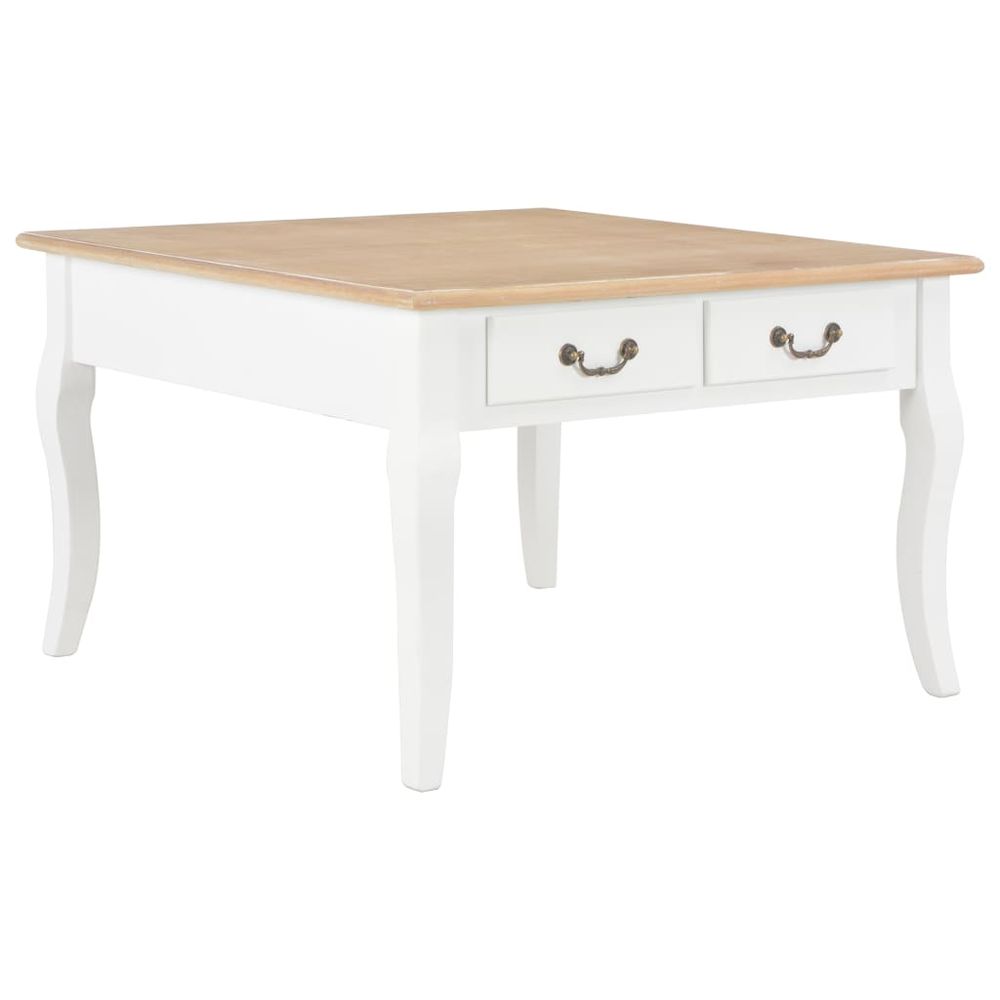 Coffee Table White 80x80x50 cm vidaXL Wood - Coffee Table from vidaXL