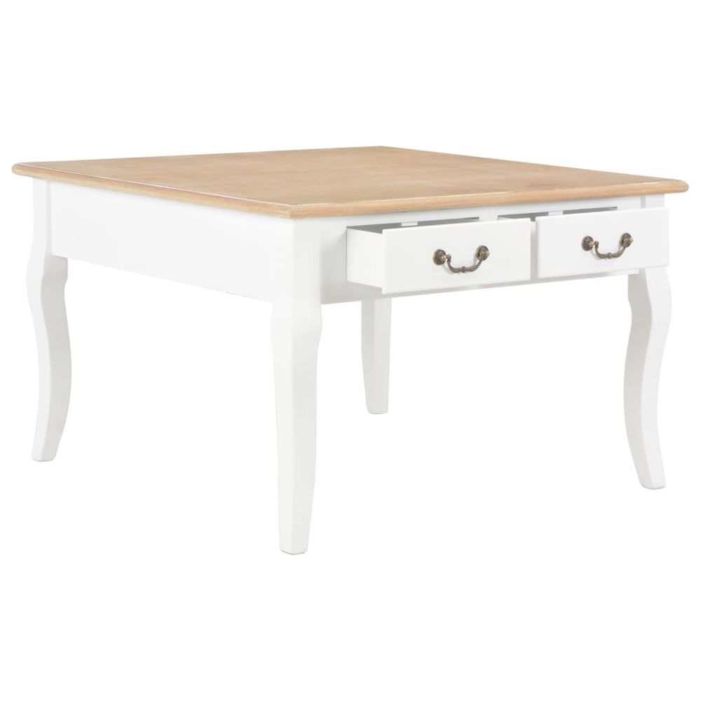 Coffee Table White 80x80x50 cm vidaXL Wood - Coffee Table from vidaXL