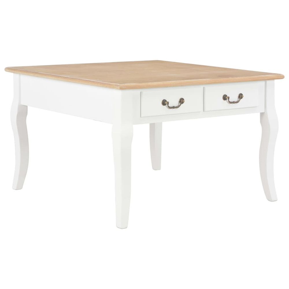 Coffee Table White 80x80x50 cm vidaXL Wood - Coffee Table from vidaXL