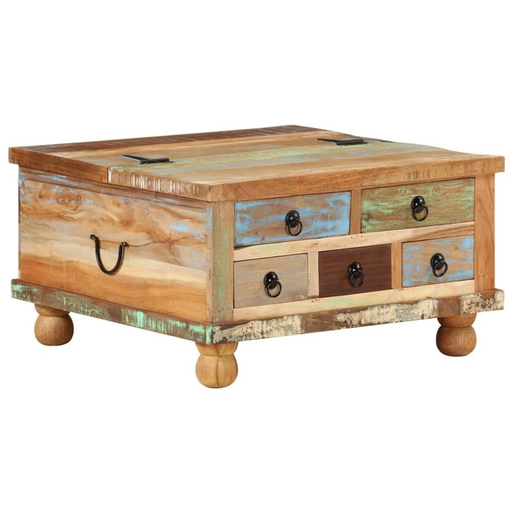 Coffee Table vidaXL Reclaimed Wood 70x70x38 cm by vidaXL