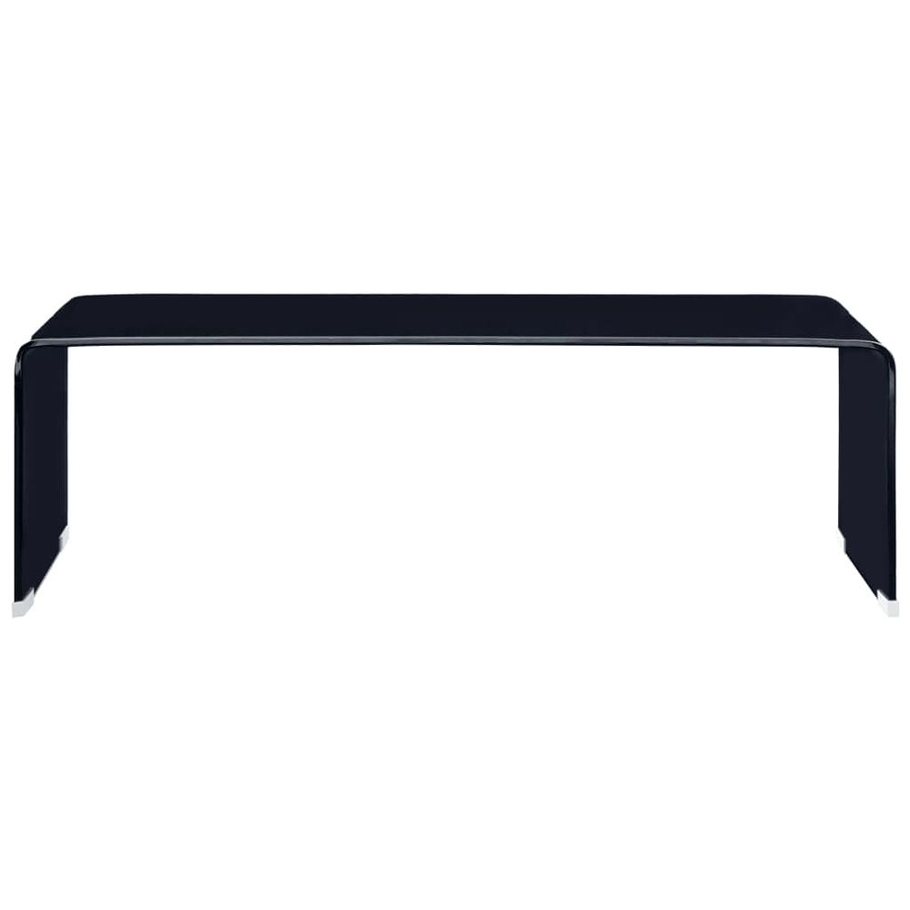 Coffee Table Black 98x45x31 cm vidaXL Tempered Glass - Coffee Table from vidaXL