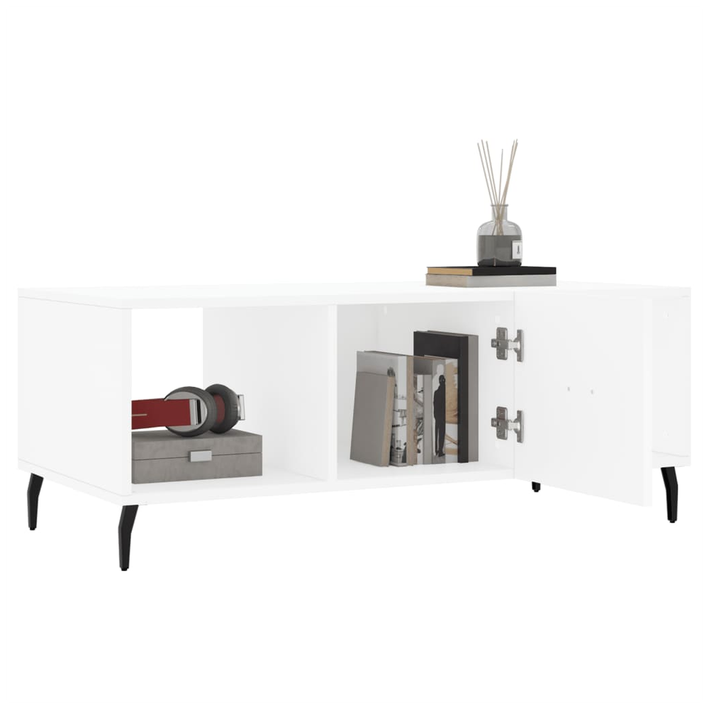 Coffee Table White 102x50x40 cm vidaXL Engineered Wood - Coffee Table from vidaXL