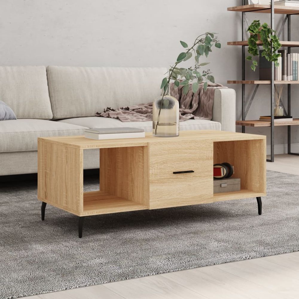 Coffee Table White 102x50x40 cm vidaXL Engineered Wood - Coffee Table from vidaXL