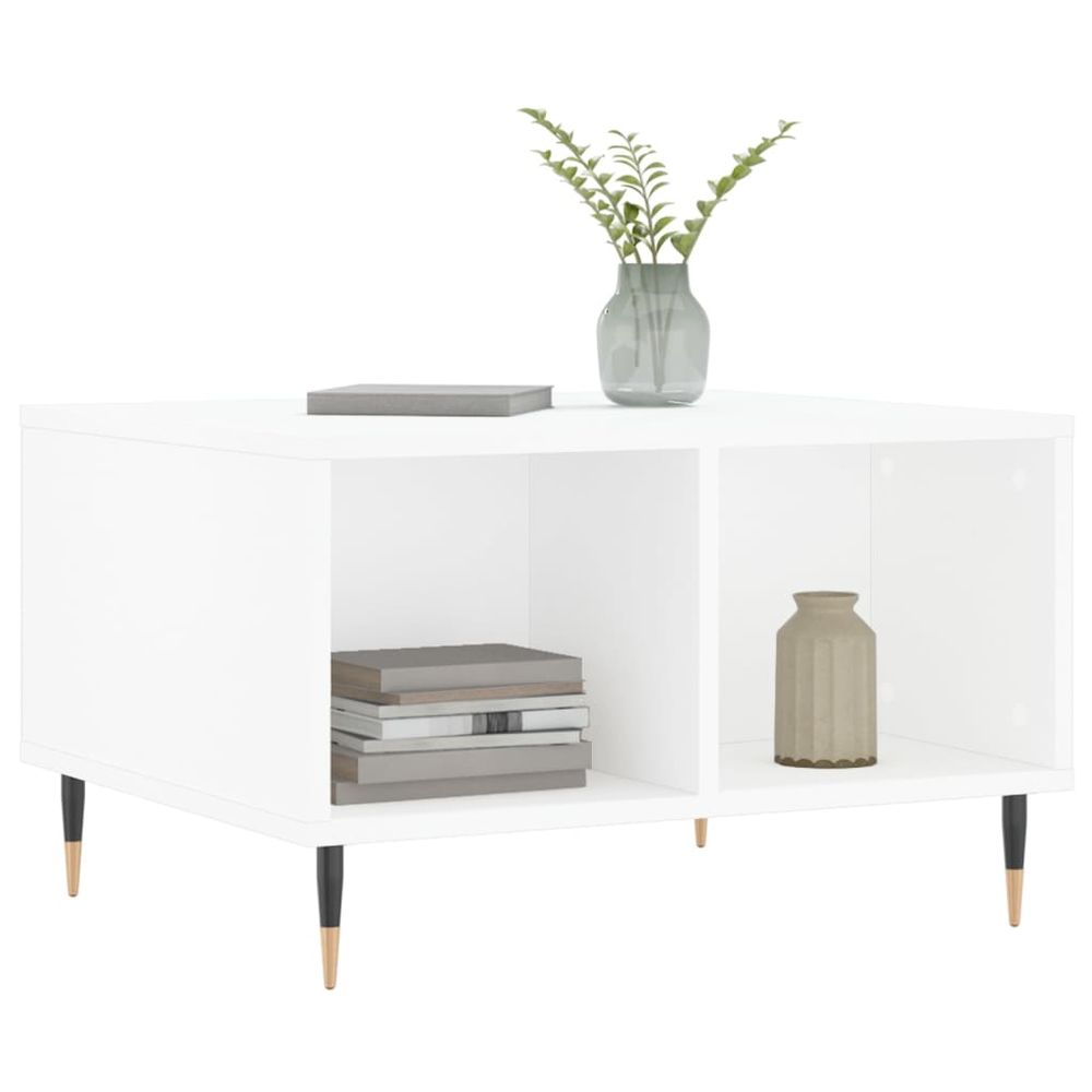 Coffee Table White 60x50x36.5 cm vidaXL Engineered Wood - Coffee Table from vidaXL