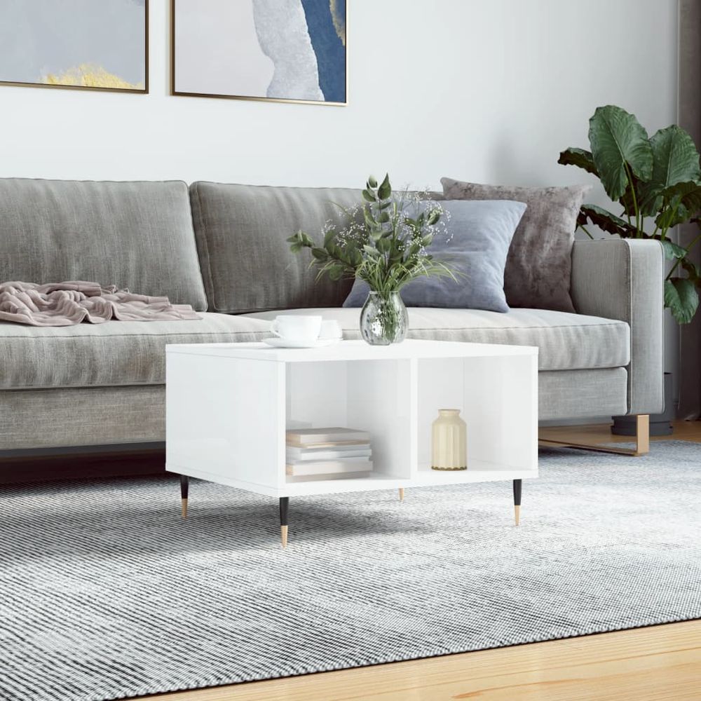 Coffee Table White 60x50x36.5 cm vidaXL Engineered Wood - Coffee Table from vidaXL