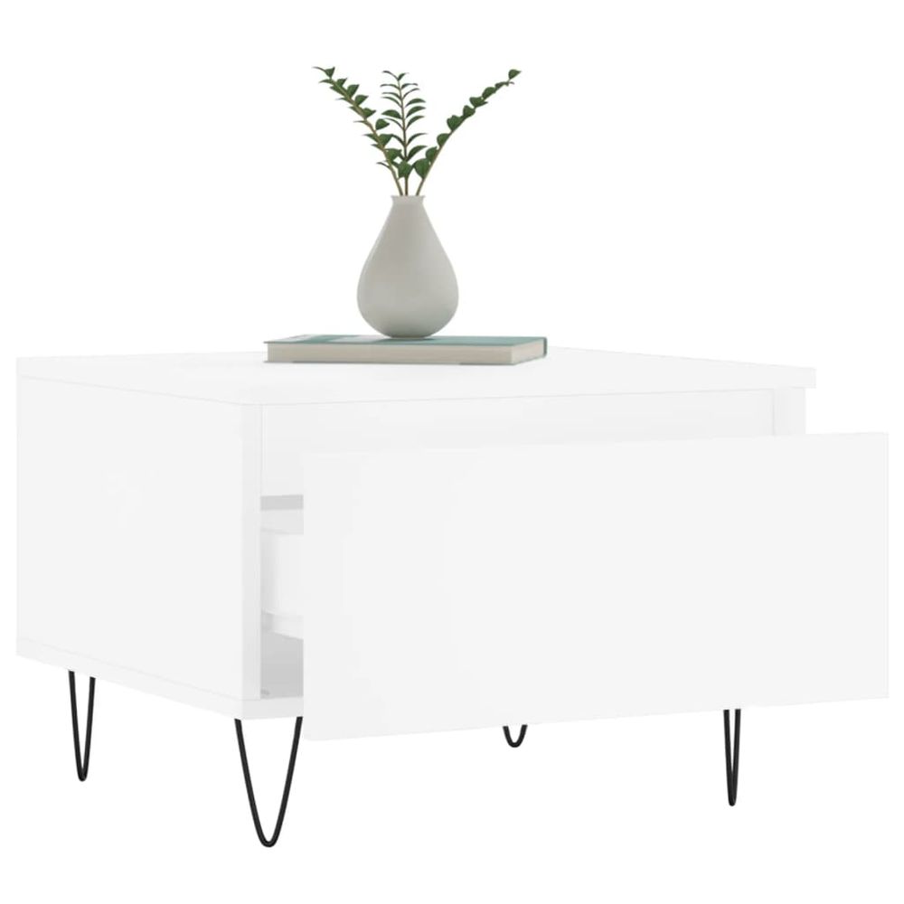 Coffee Table White 50x46x35 cm vidaXL Engineered Wood - Coffee Table from vidaXL