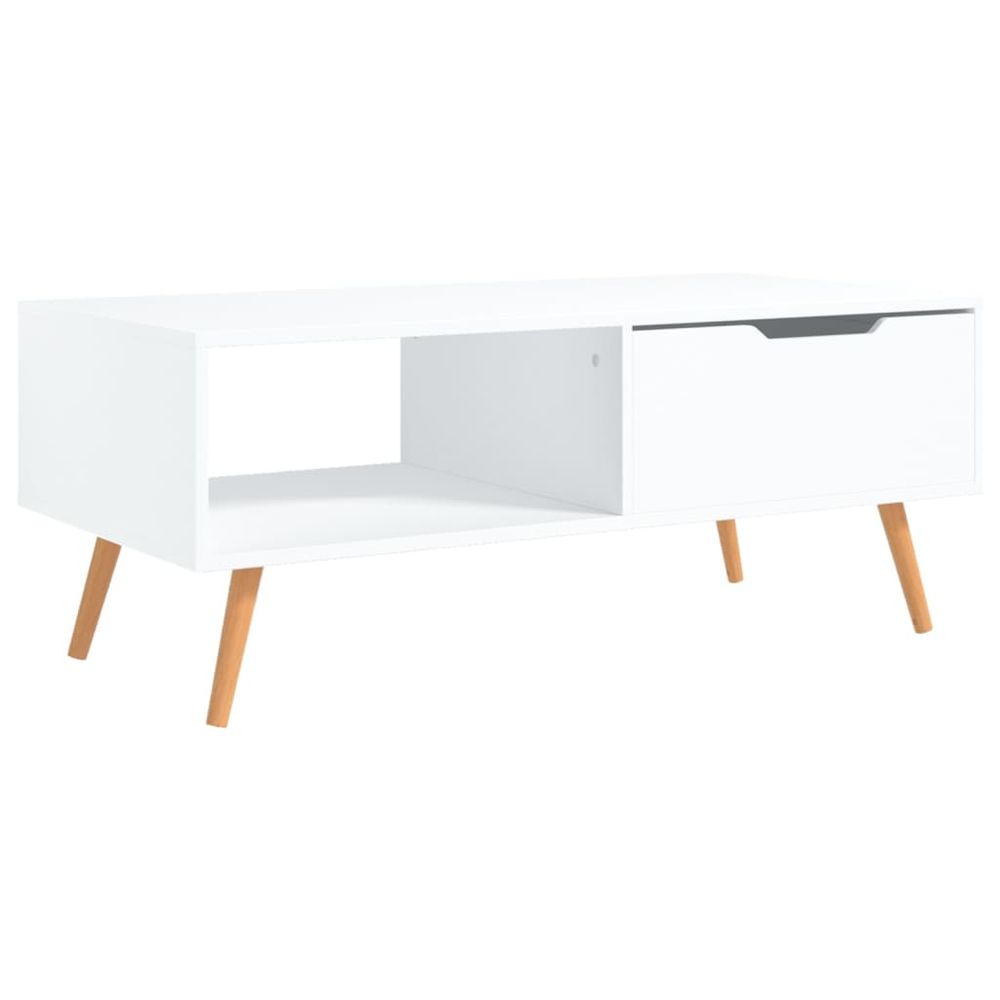 Coffee Table White 100x49.5x43 cm vidaXL Engineered Wood - Coffee Table from vidaXL