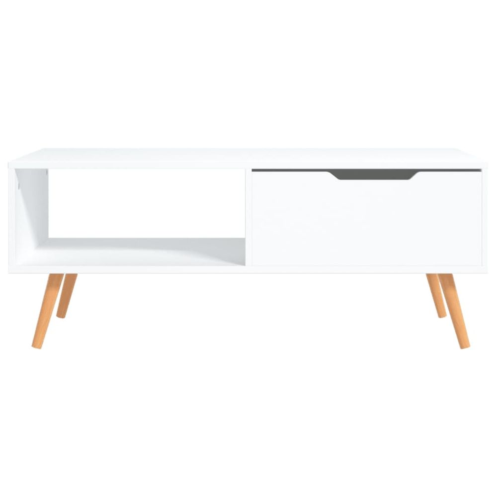 Coffee Table White 100x49.5x43 cm vidaXL Engineered Wood - Coffee Table from vidaXL