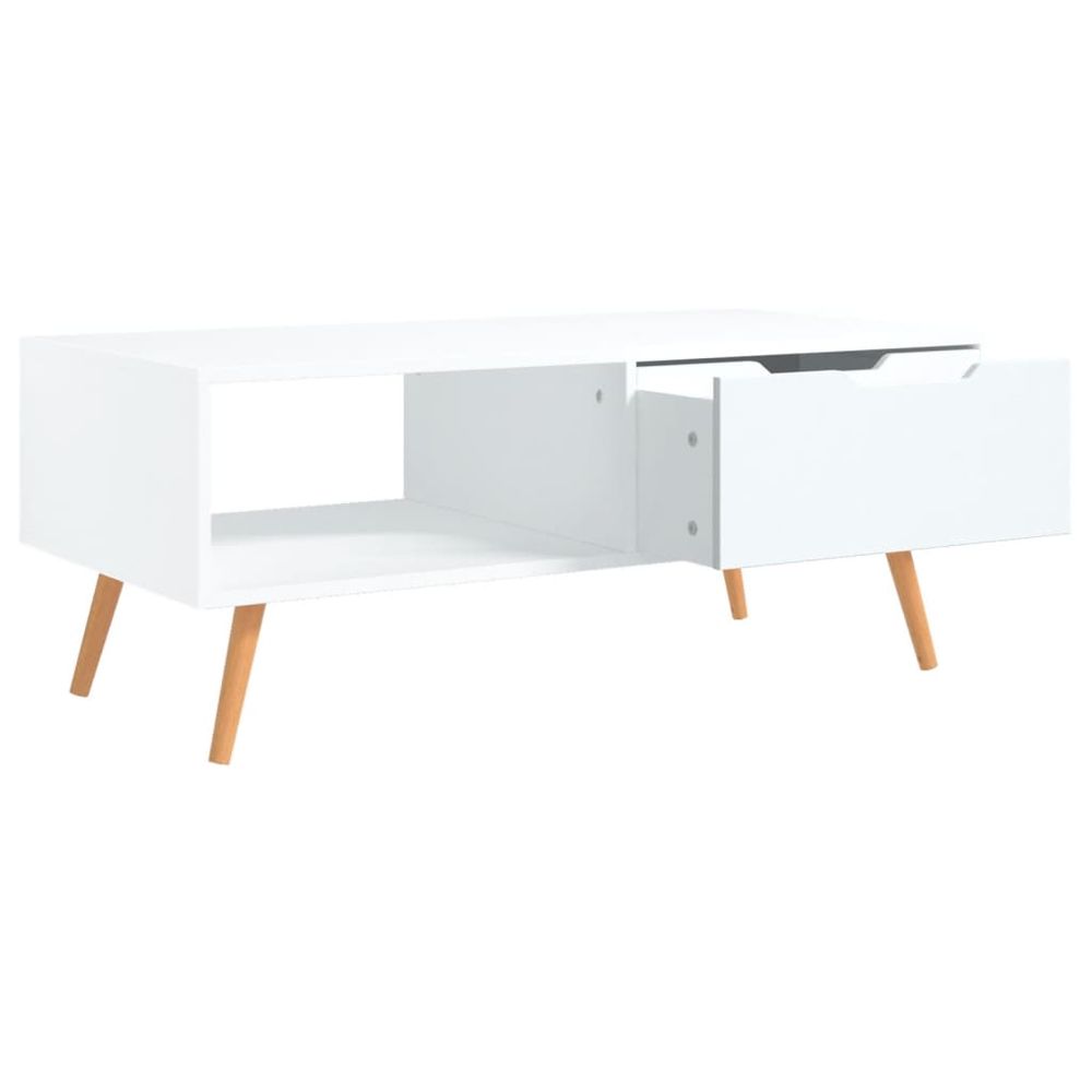 Coffee Table White 100x49.5x43 cm vidaXL Engineered Wood - Coffee Table from vidaXL