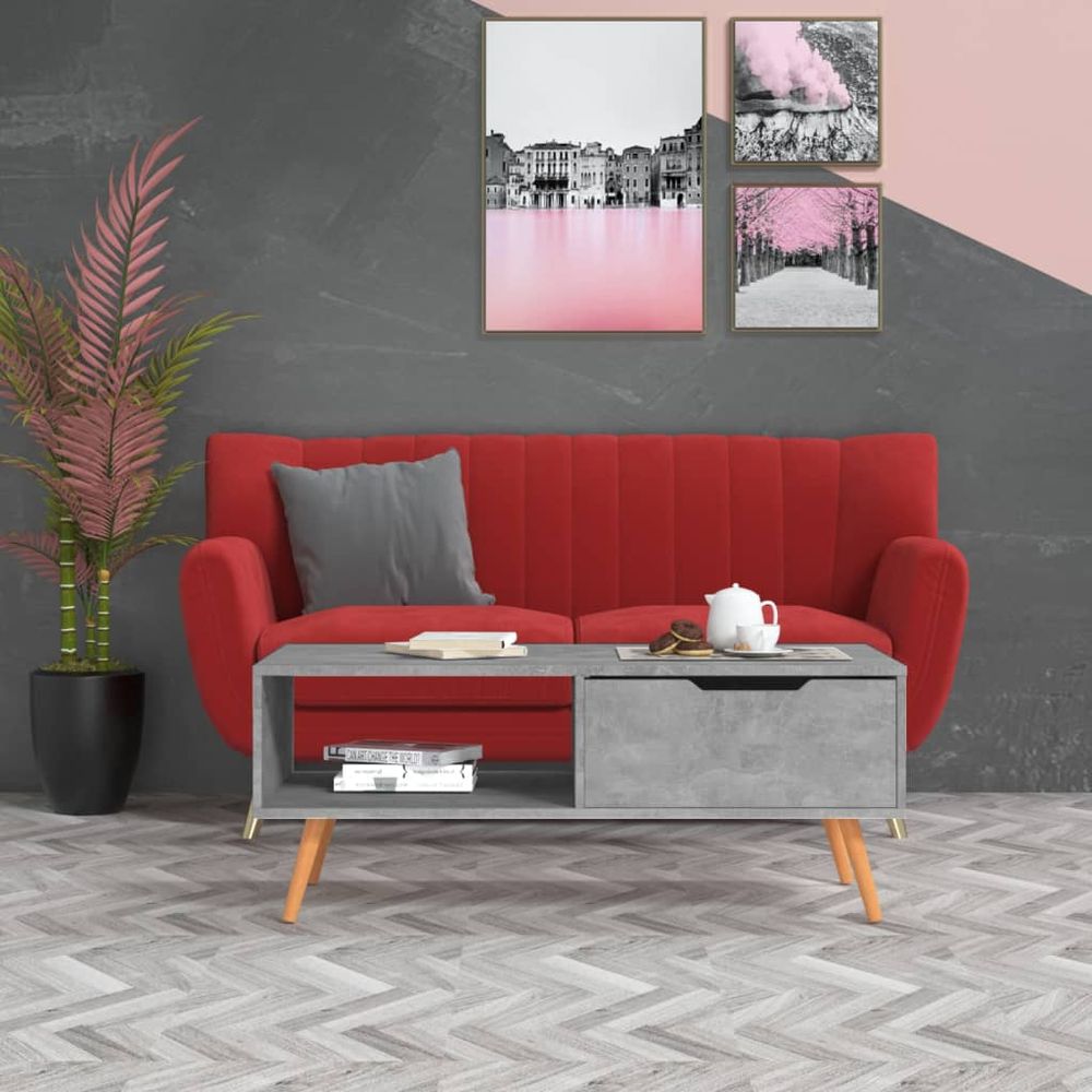 Coffee Table White 100x49.5x43 cm vidaXL Engineered Wood - Coffee Table from vidaXL