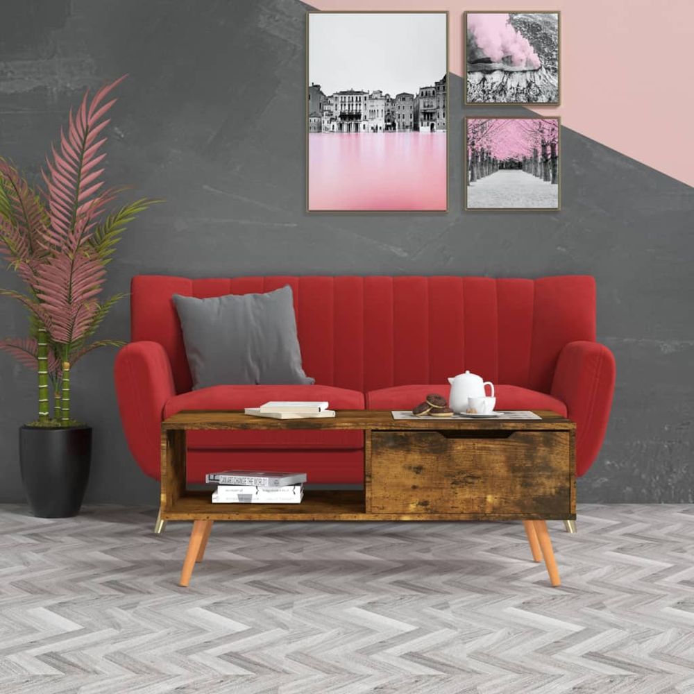 Coffee Table White 100x49.5x43 cm vidaXL Engineered Wood - Coffee Table from vidaXL