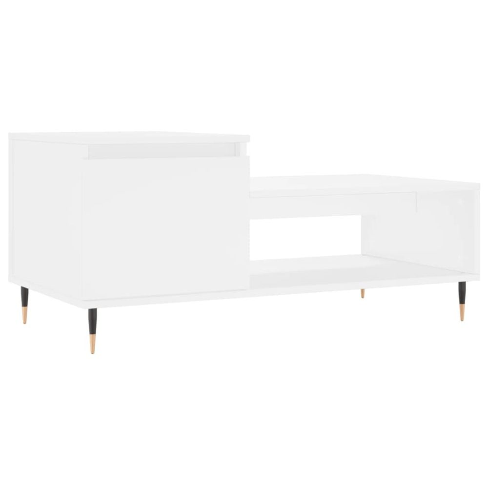 Coffee Table White 100x50x45 cm vidaXL Engineered Wood - Coffee Table from vidaXL