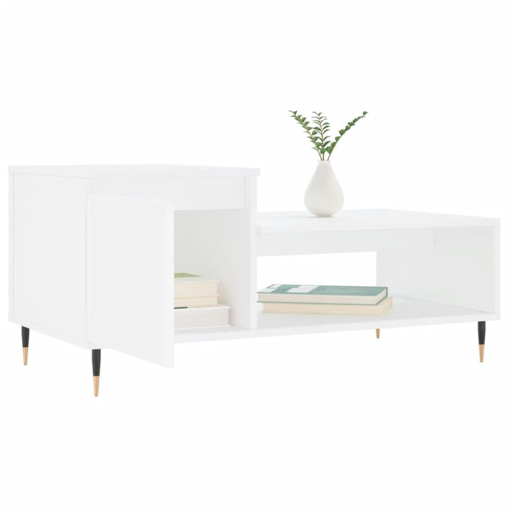Coffee Table White 100x50x45 cm vidaXL Engineered Wood - Coffee Table from vidaXL