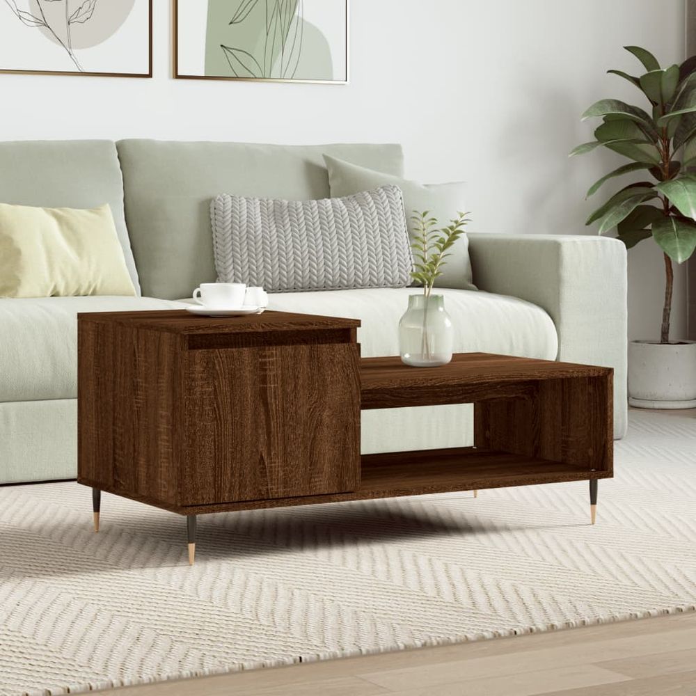 Coffee Table White 100x50x45 cm vidaXL Engineered Wood - Coffee Table from vidaXL