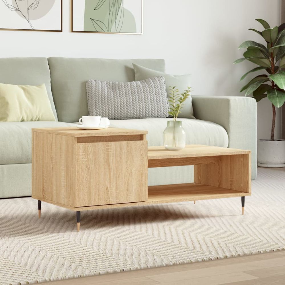 Coffee Table White 100x50x45 cm vidaXL Engineered Wood - Coffee Table from vidaXL