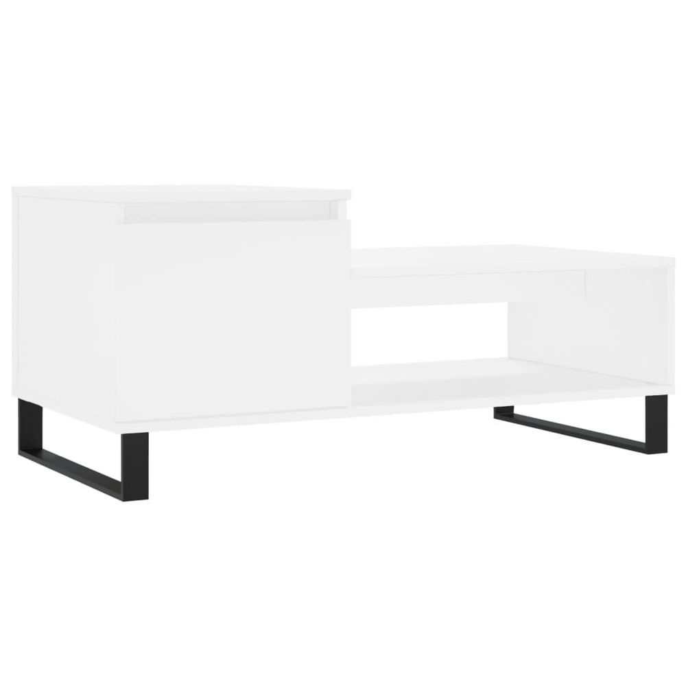 Coffee Table White 100x50x45 cm vidaXL Engineered Wood - Coffee Table from vidaXL