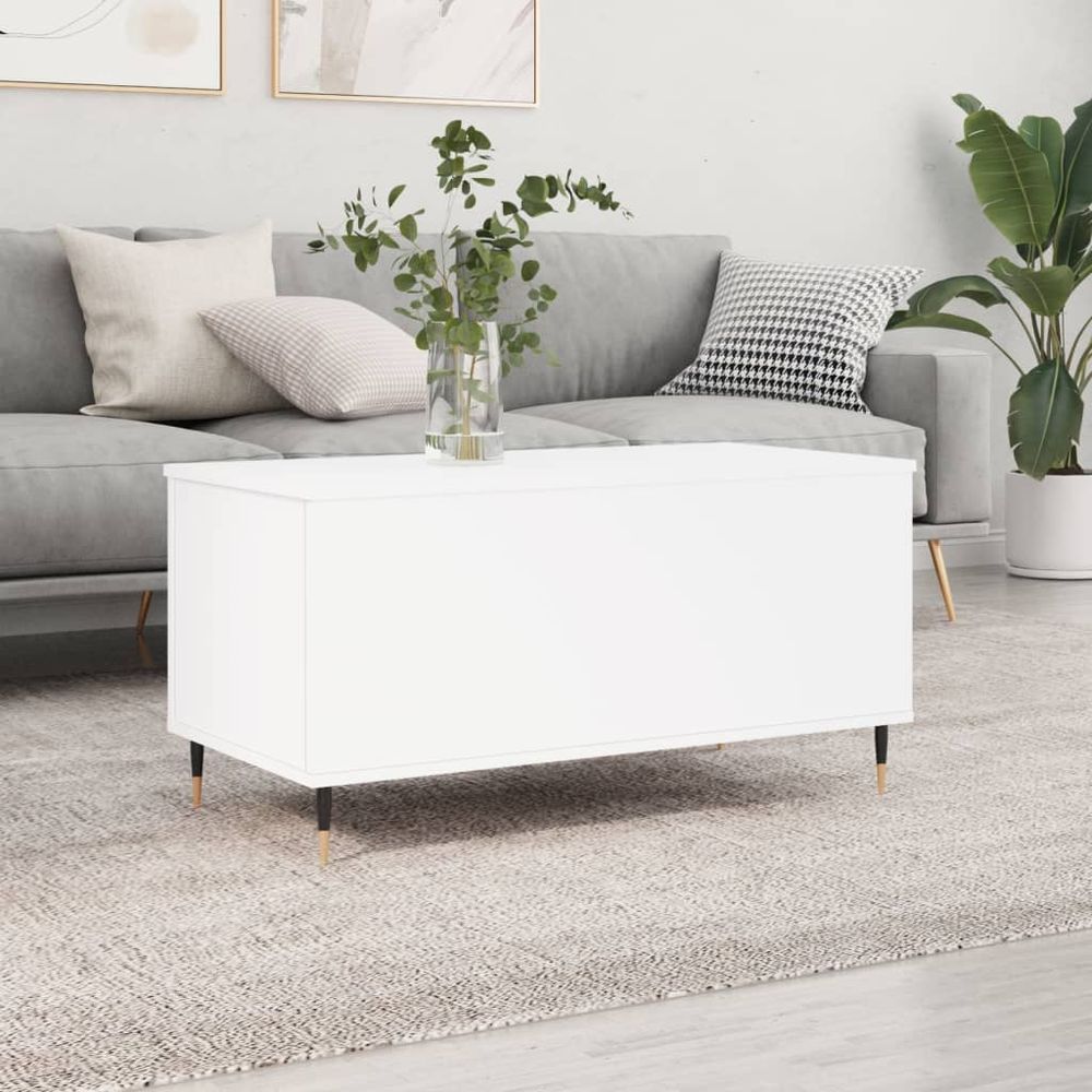 Coffee Table White 90x44.5x45 cm vidaXL Engineered Wood - Coffee Table from vidaXL