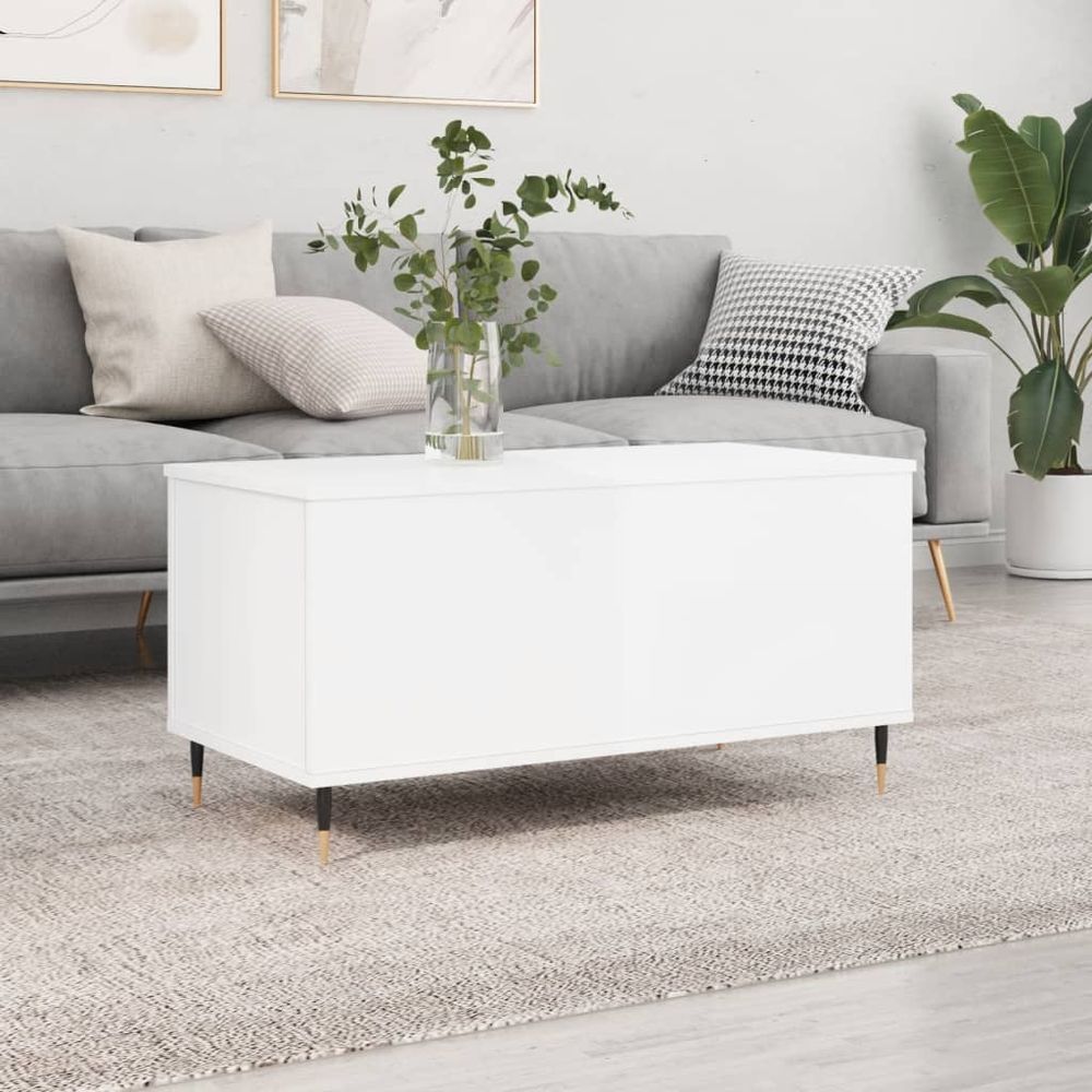Coffee Table White 90x44.5x45 cm vidaXL Engineered Wood - Coffee Table from vidaXL