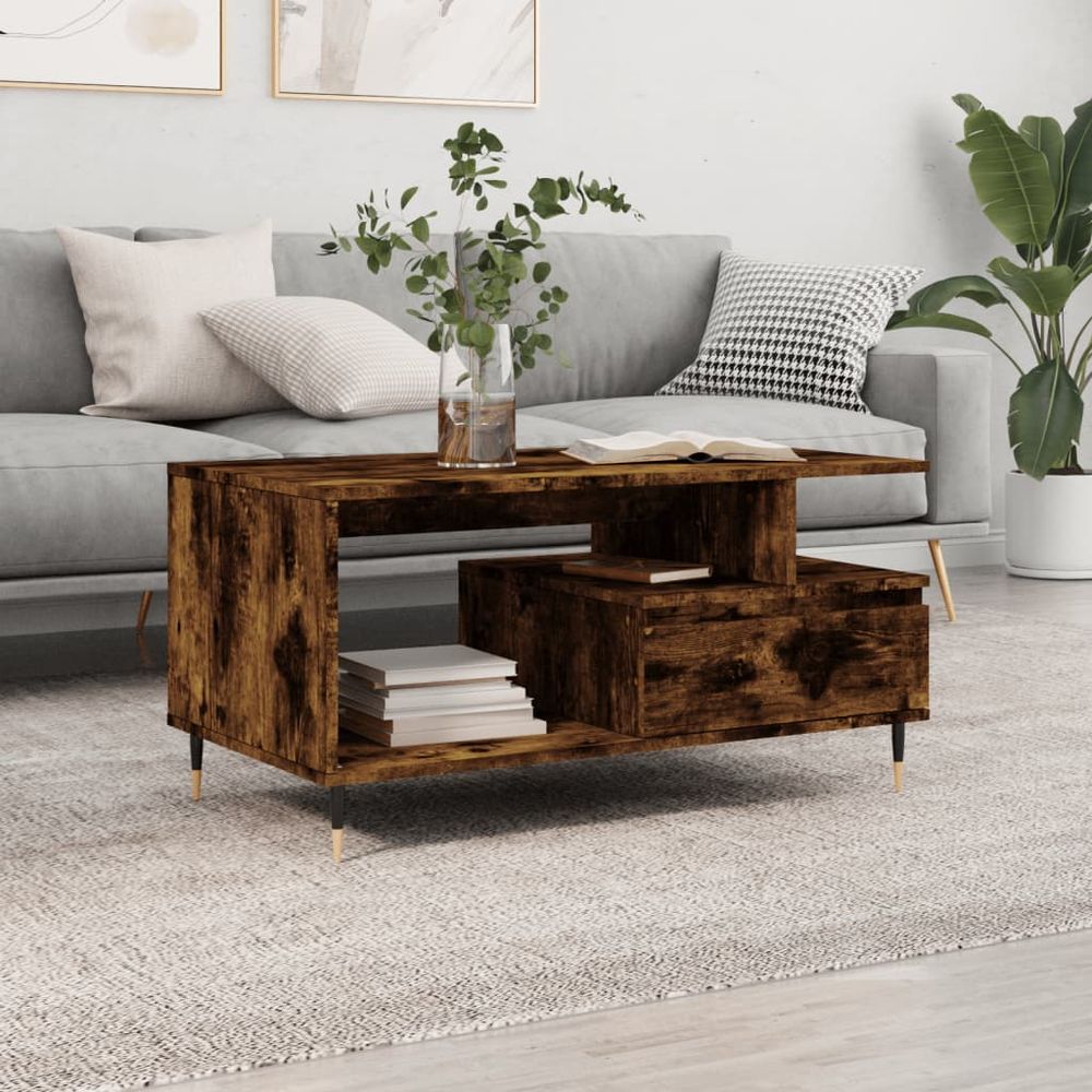 Coffee Table White 90x49x45 cm vidaXL Engineered Wood - Coffee Table from vidaXL
