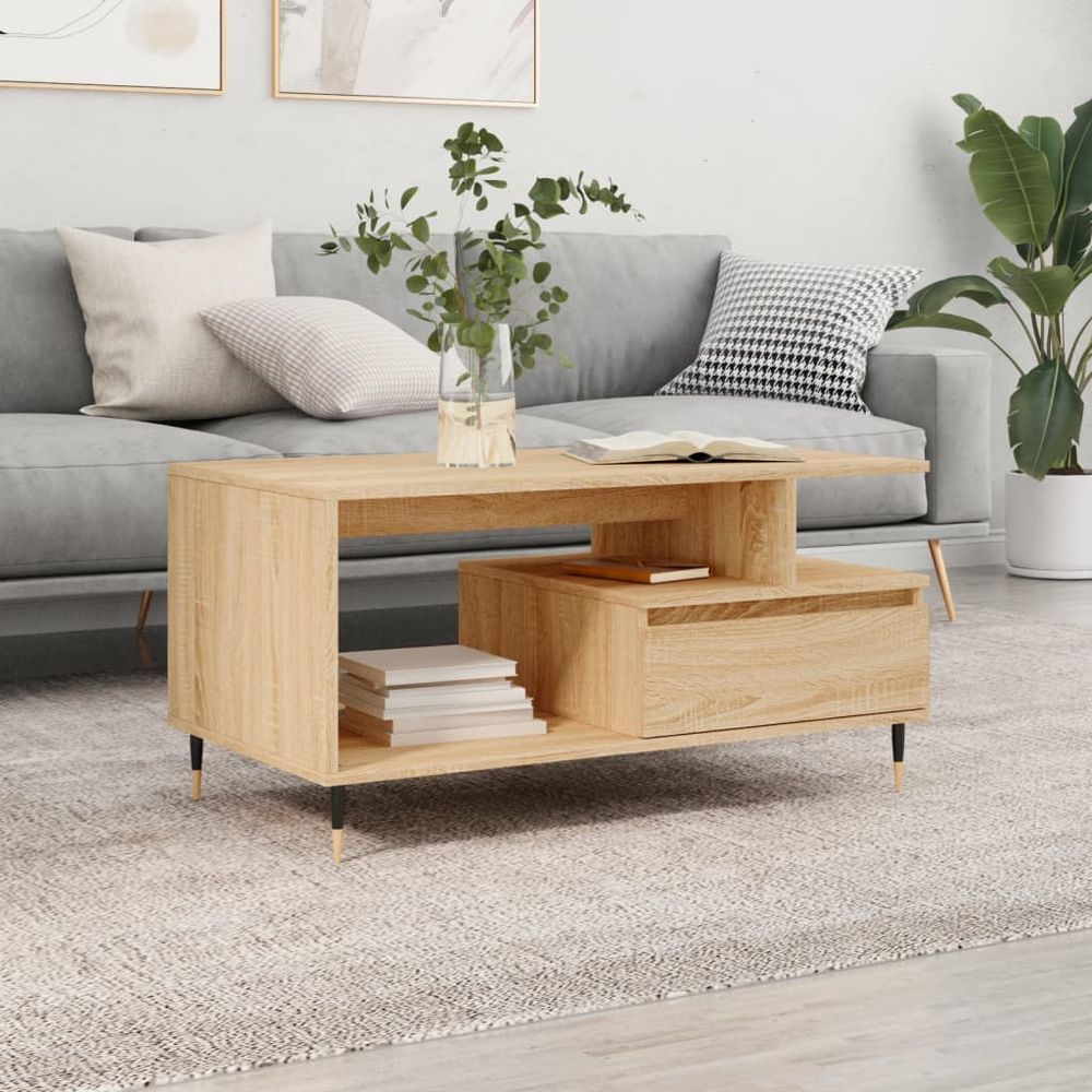 Coffee Table White 90x49x45 cm vidaXL Engineered Wood - Coffee Table from vidaXL