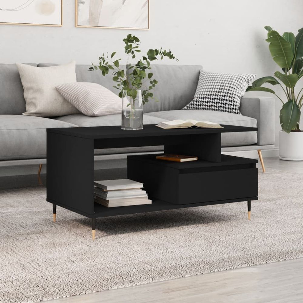 Coffee Table White 90x49x45 cm vidaXL Engineered Wood - Coffee Table from vidaXL