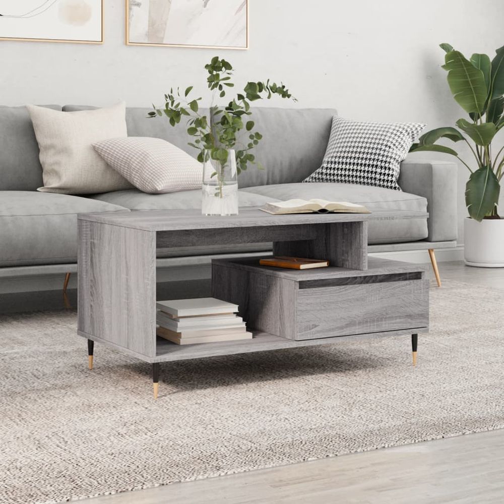Coffee Table White 90x49x45 cm vidaXL Engineered Wood - Coffee Table from vidaXL