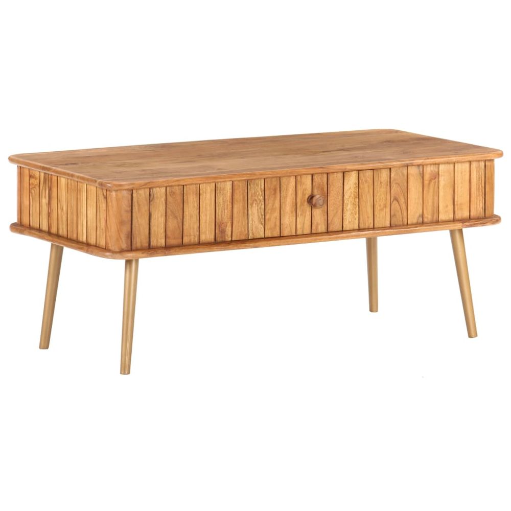 Coffee Table 100x50x40 cm vidaXL Solid Acacia Wood - Coffee Table from vidaXL