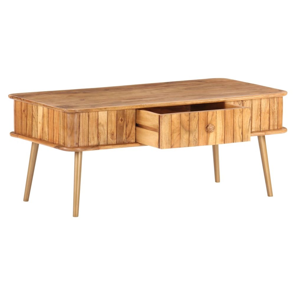Coffee Table 100x50x40 cm vidaXL Solid Acacia Wood - Coffee Table from vidaXL