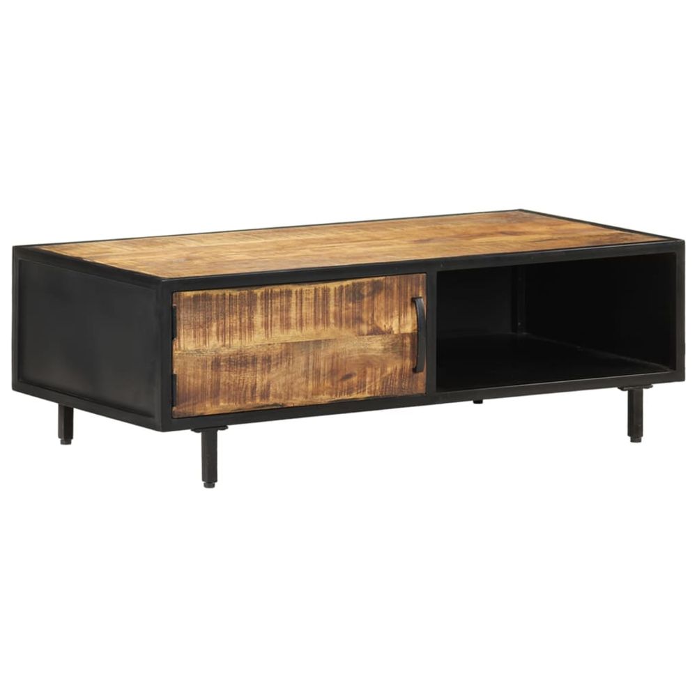 Coffee Table 105x50x35 cm vidaXL Rough Mango Wood - Coffee Table from vidaXL