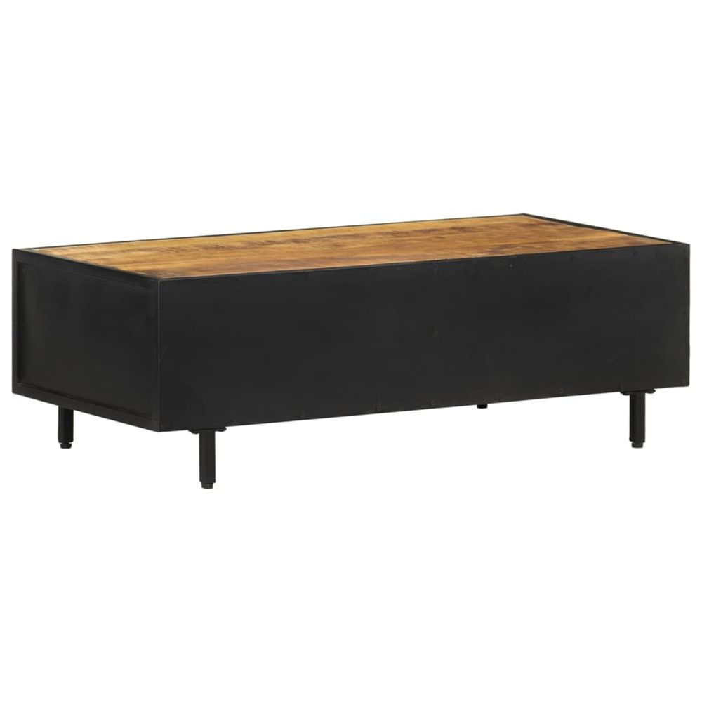 Coffee Table 105x50x35 cm vidaXL Rough Mango Wood - Coffee Table from vidaXL