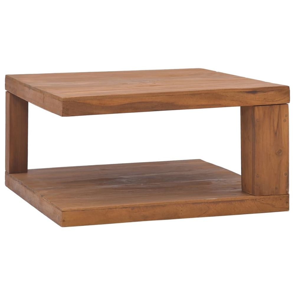 Coffee Table 65x65x33 cm vidaXL Solid Teak Wood - Coffee Table from vidaXL