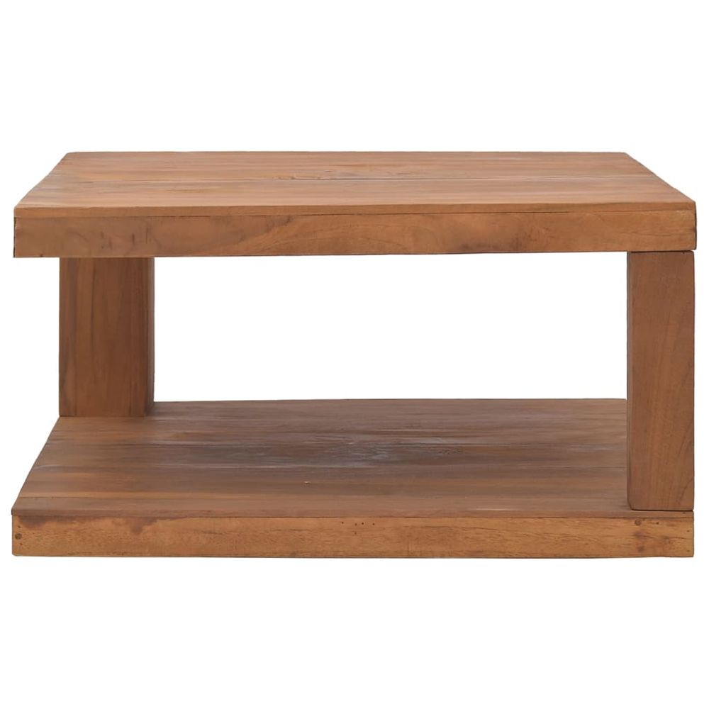 Coffee Table 65x65x33 cm vidaXL Solid Teak Wood - Coffee Table from vidaXL