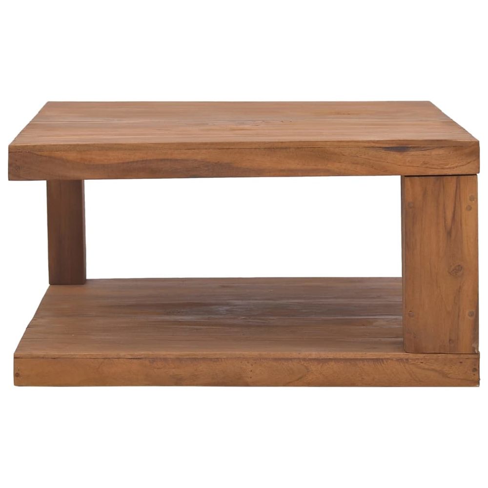 Coffee Table 65x65x33 cm vidaXL Solid Teak Wood - Coffee Table from vidaXL