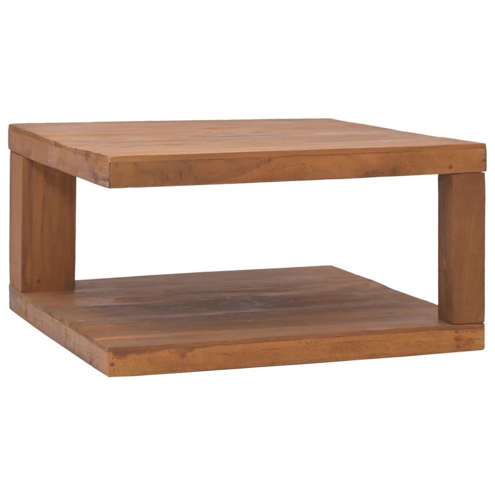 Coffee Table 65x65x33 cm vidaXL Solid Teak Wood - Coffee Table from vidaXL