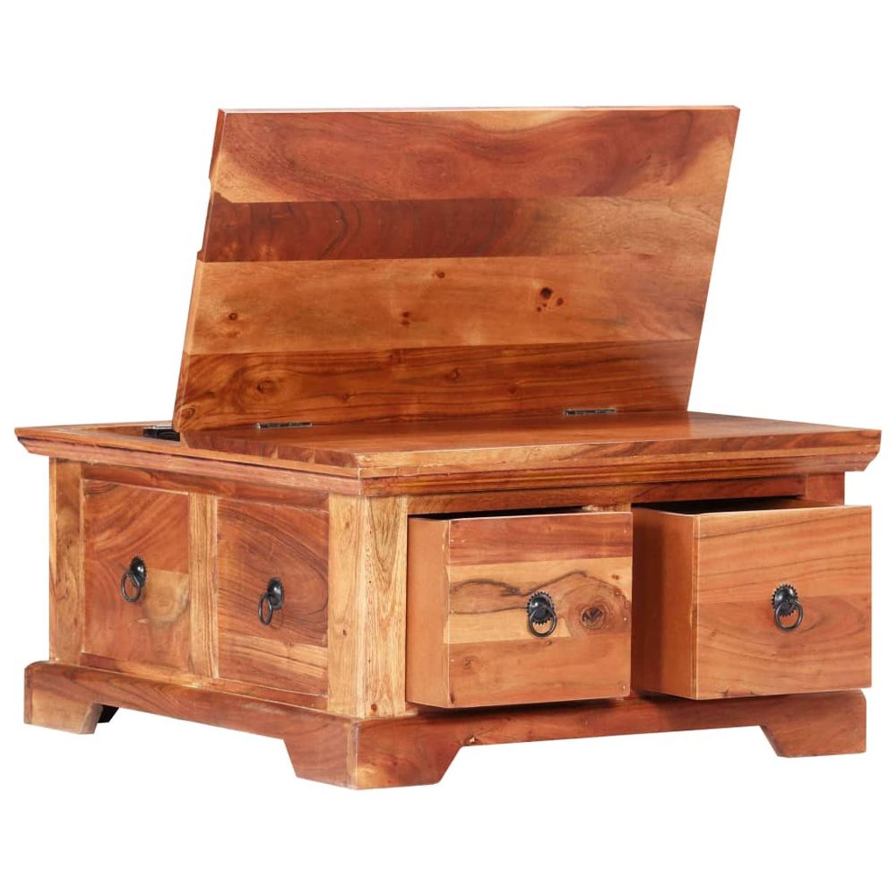 Coffee Table 66x70x35 cm vidaXL Solid Acacia Wood - Coffee Table from vidaXL