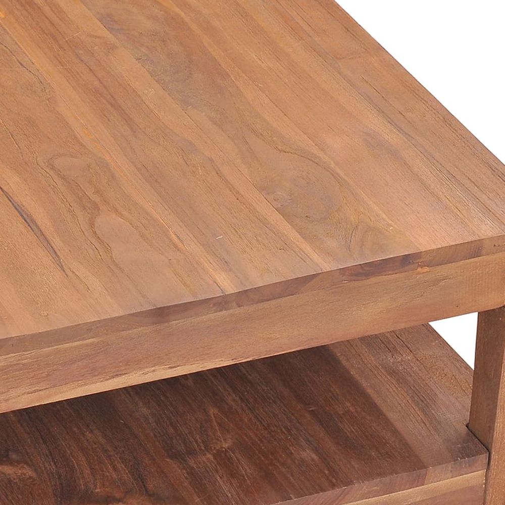 Coffee Table 68x67x35 cm vidaXL Solid Teak Wood - Coffee Table from vidaXL