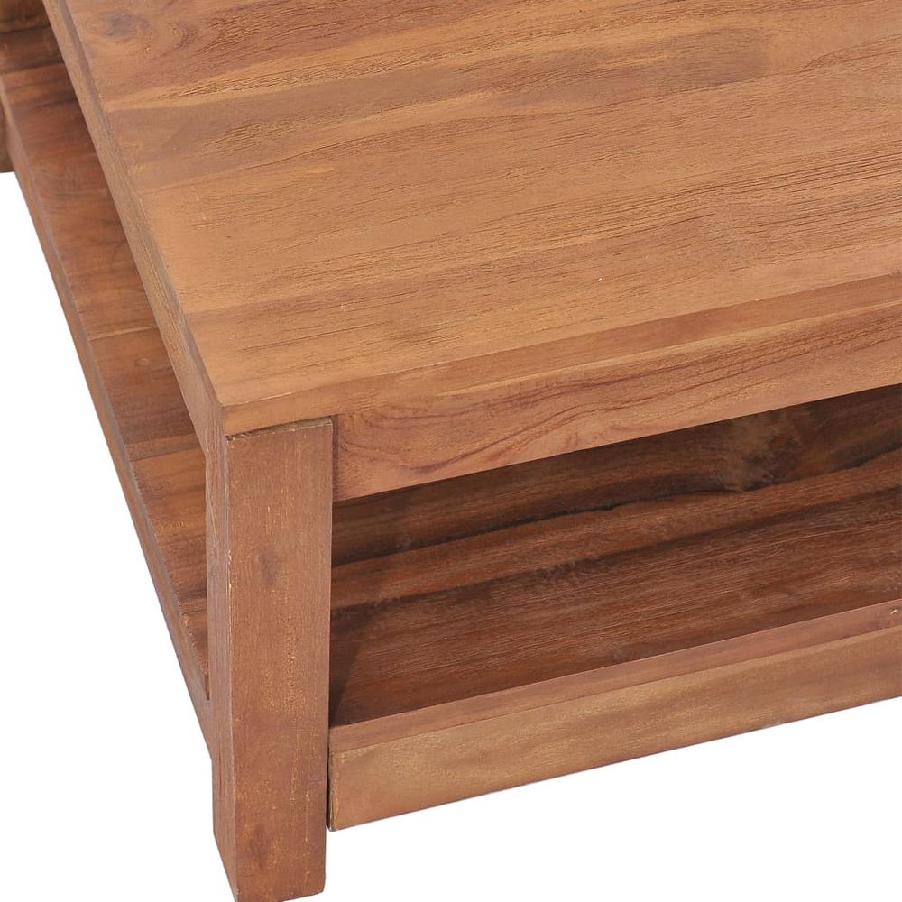 Coffee Table 68x67x35 cm vidaXL Solid Teak Wood - Coffee Table from vidaXL
