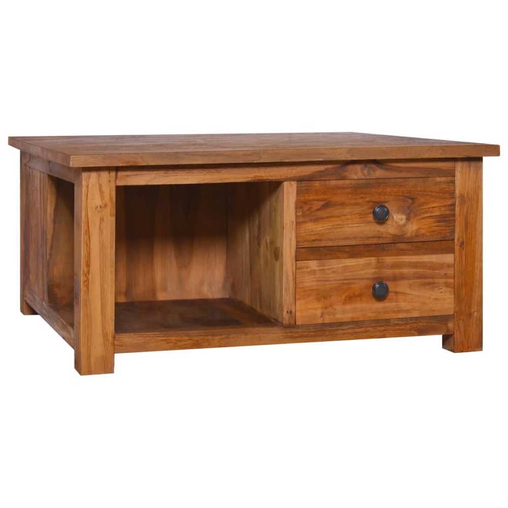 Coffee Table 68x68x33 cm vidaXL Solid Teak Wood - Coffee Table from vidaXL