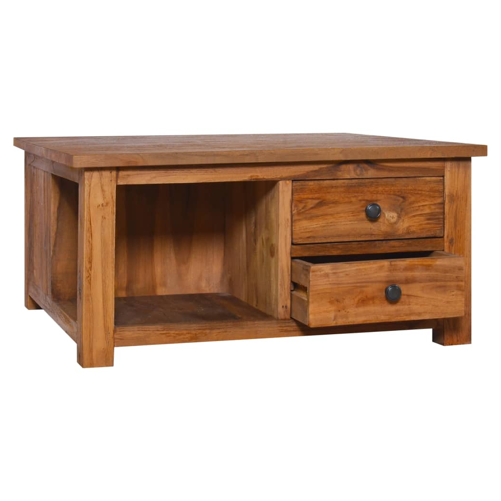 Coffee Table 68x68x33 cm vidaXL Solid Teak Wood - Coffee Table from vidaXL