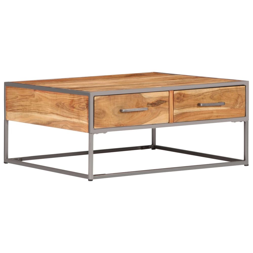 Coffee Table 75x75x35 cm vidaXL Solid Acacia Wood - Coffee Table from vidaXL