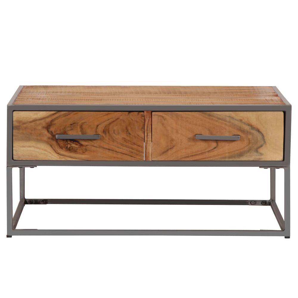 Coffee Table 75x75x35 cm vidaXL Solid Acacia Wood - Coffee Table from vidaXL