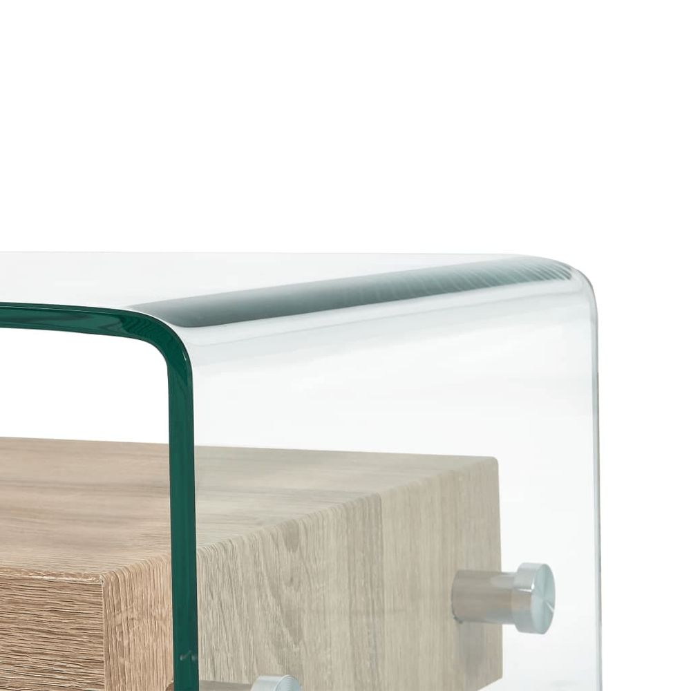 Coffee Table Clear 98x45x31 cm vidaXL Tempered Glass - Coffee Table from vidaXL