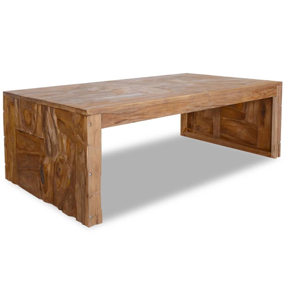 Coffee Table Erosion vidaXL Solid Teak Wood 110x35x38 cm - Coffee Table from vidaXL