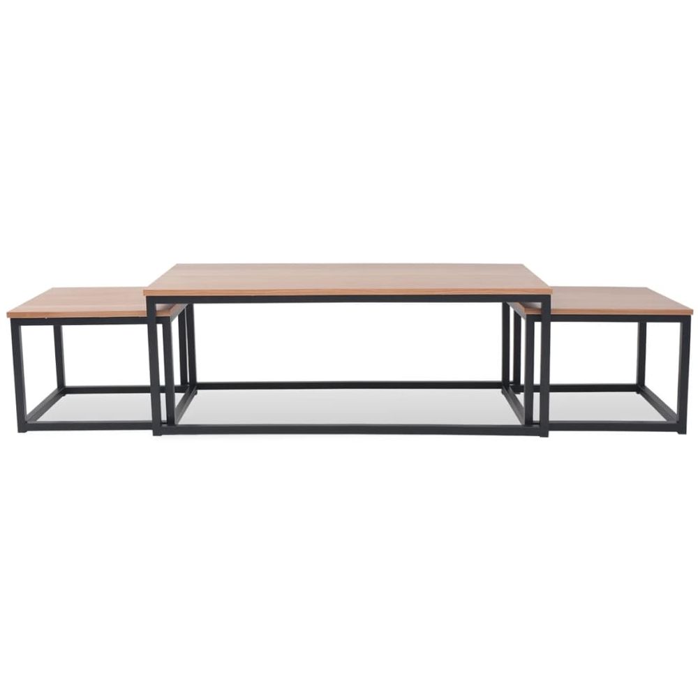 Coffee Table Set 3 Pieces vidaXL Ash - Coffee Table from vidaXL