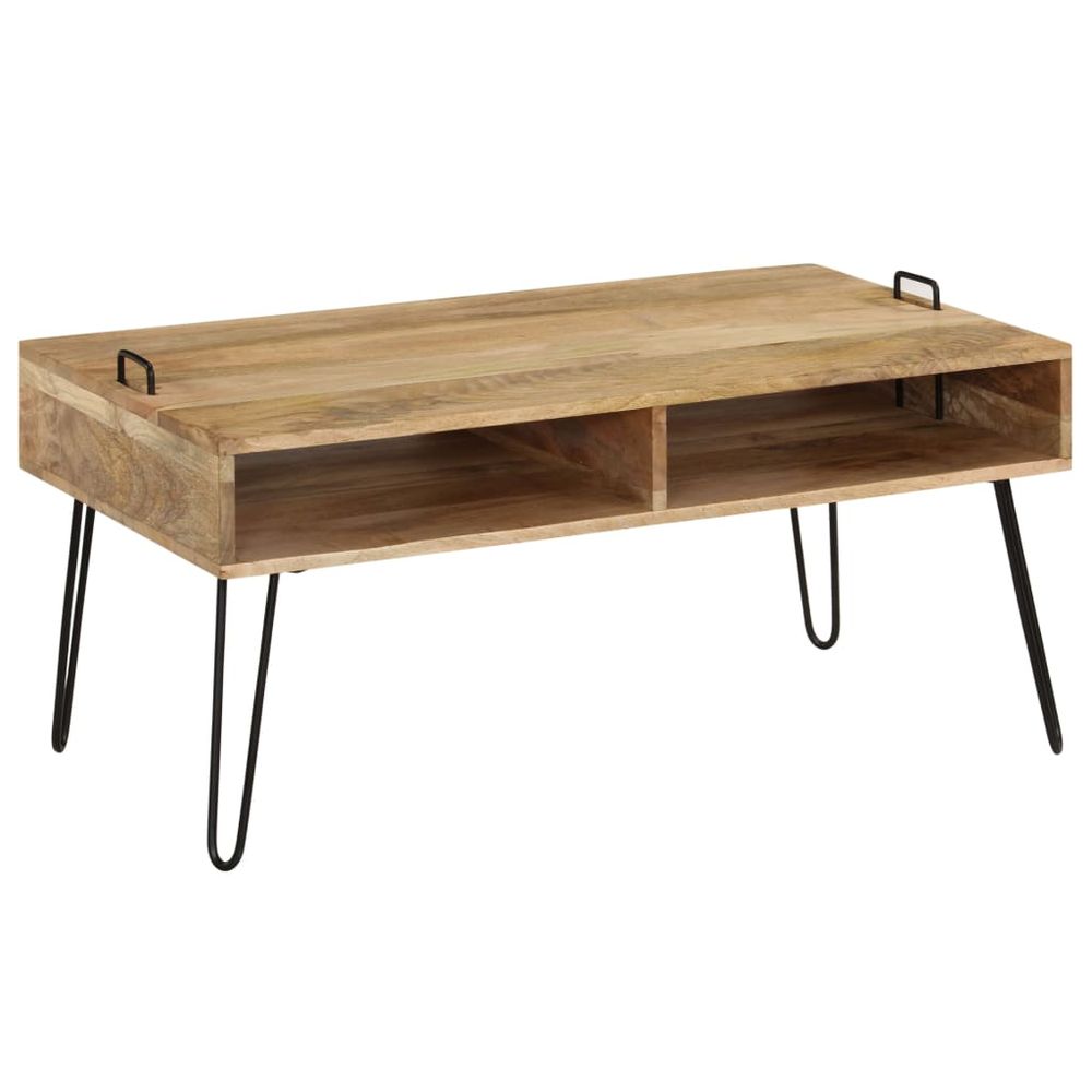Coffee Table Solid Mango Wood vidaXL 100x60x45 cm - Coffee Table from vidaXL