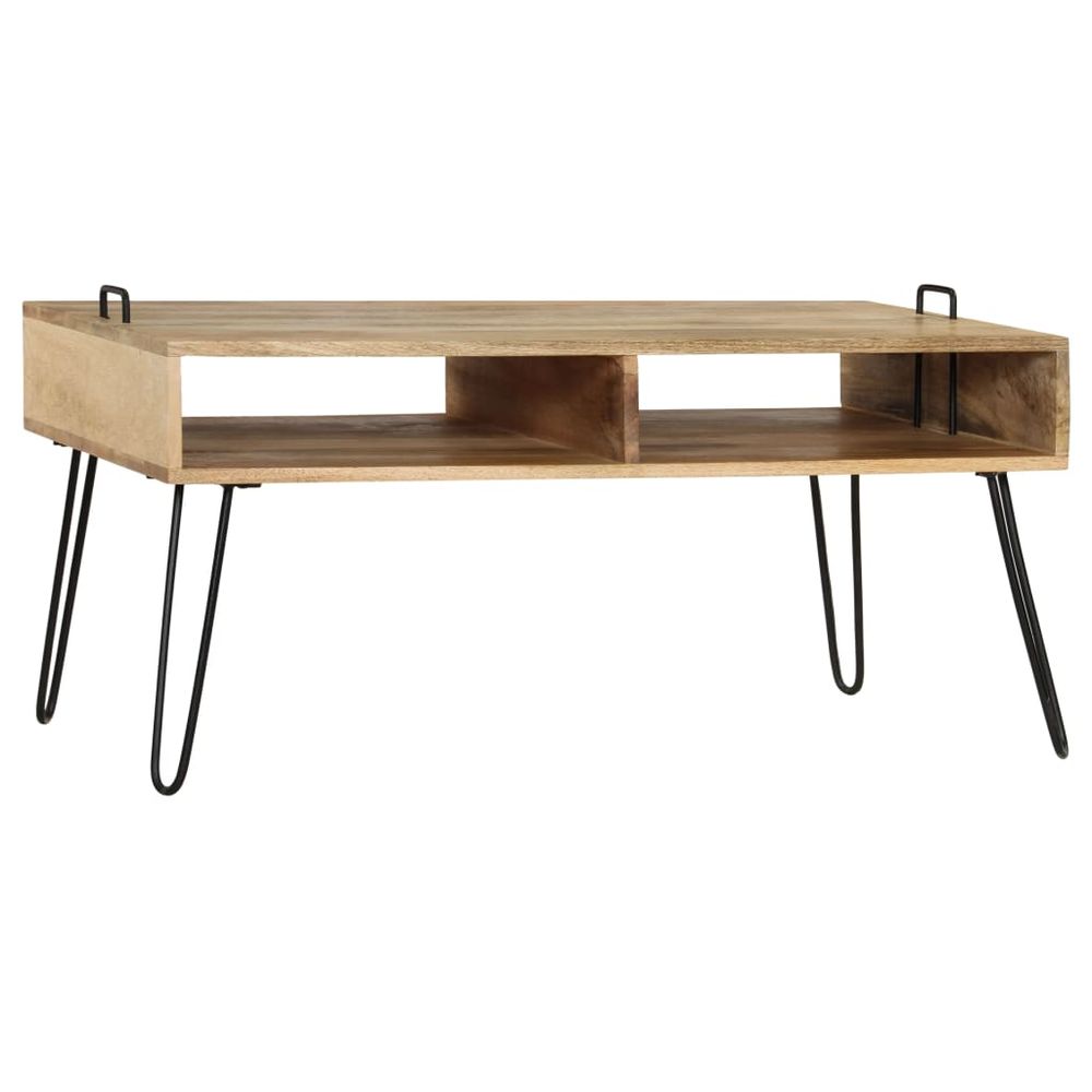 Coffee Table Solid Mango Wood vidaXL 100x60x45 cm - Coffee Table from vidaXL
