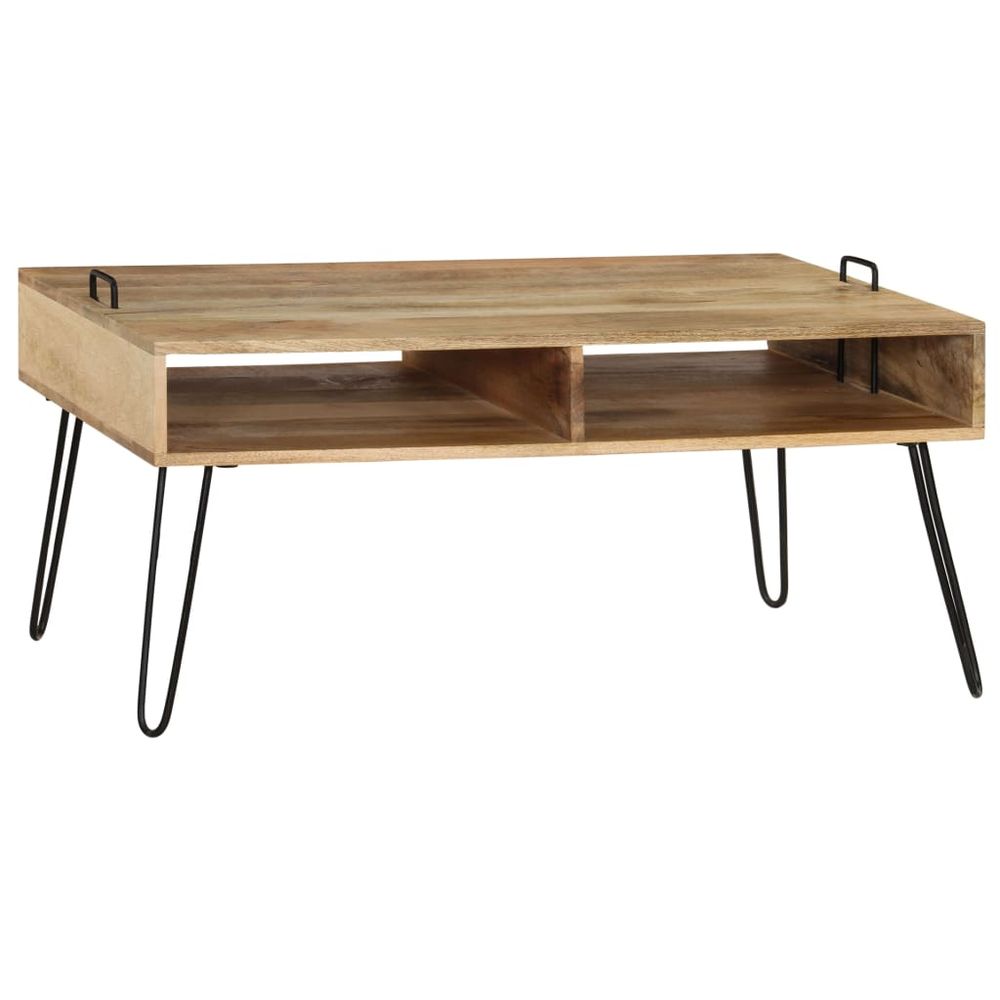 Coffee Table Solid Mango Wood vidaXL 100x60x45 cm - Coffee Table from vidaXL